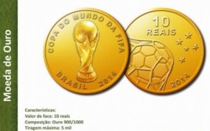 Banco Central lança moedas comemorativas da Copa do Mundo